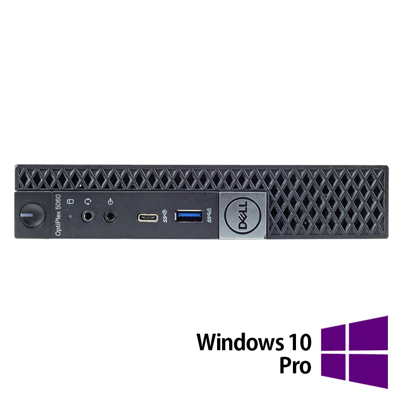 Calculator Refurbished DELL OptiPlex 5060 Mini PC Intel Core i5-8500T 2.10-3.50GHz 16GB DDR4 512GB SSD + Windows 10 Pro