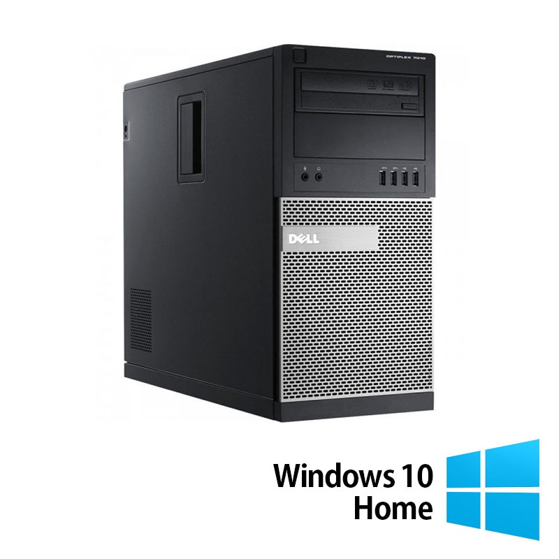 Calculator Refurbished Dell OptiPlex 7010 Tower Intel Core i5-3470 3.20GHz 8GB DDR3 128GB SSD DVD-RW + Windows 10 Home