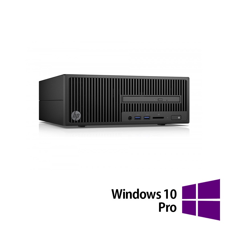 Calculator Refurbished HP 280 G2 SFF Intel Pentium G4400 3.30GHz 8GB DDR4 500GB HDD DVD-ROM + Windows 10 Pro