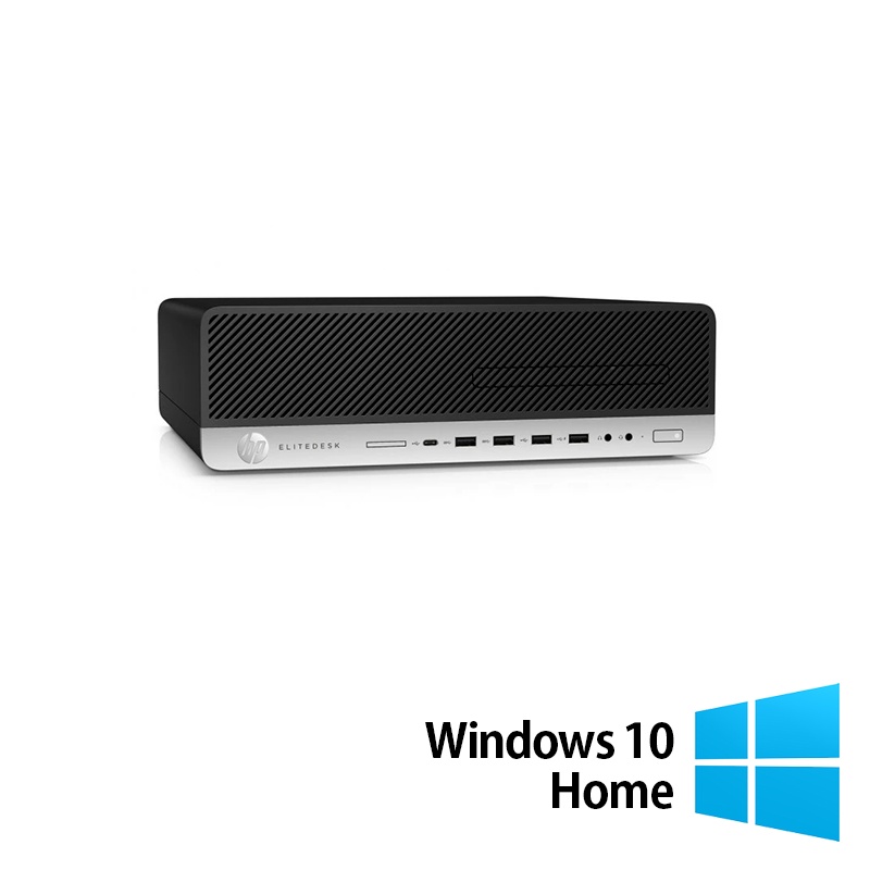 Calculator Refurbished HP ProDesk 800 G3 SFF Intel Core i5-7500 3.40-3.80GHz 8GB DDR4 256GB SSD + Windows 10 Home
