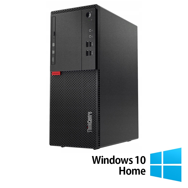 Calculator Refurbished LENOVO M710T Tower Intel Core i3-6100 3.70GHz 8GB DDR4 256GB SSD DVD-ROM + Windows 10 Home