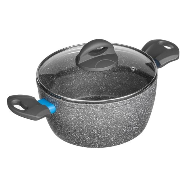 Cratita antiaderenta, din ceramica, diametru 24cm, gri - 2 | YEO