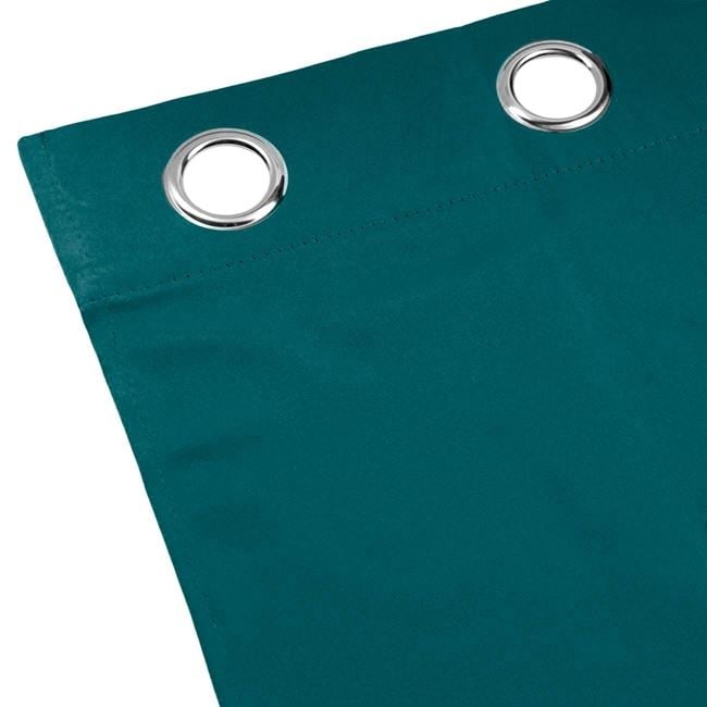 Draperie decorativa, tip blackout - nu lasa lumina sa treaca, cu inele, 140x260 cm, turcoaz - 2 | YEO
