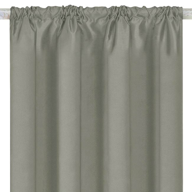 Draperie decorative, tip blackout - nu lasa lumina sa treaca, cu rejansa, 140x260cm , gri