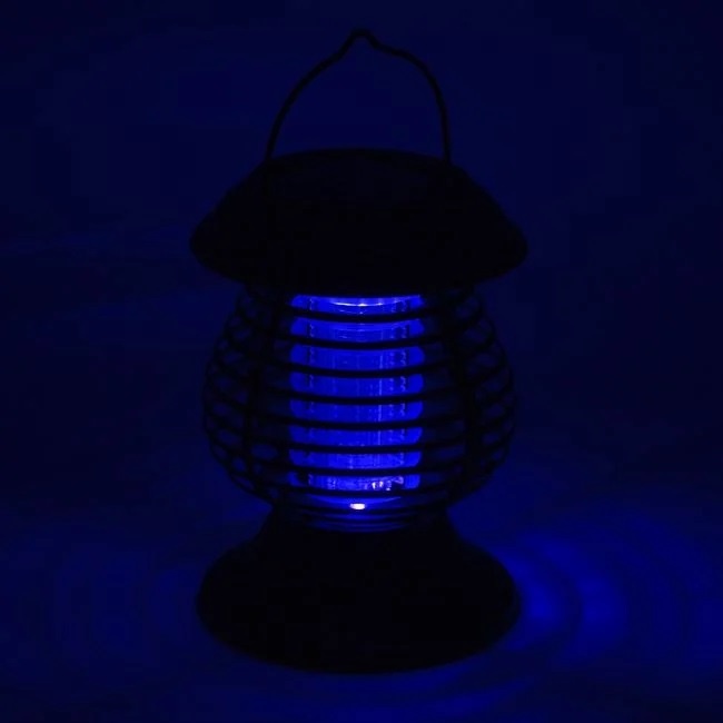 Felinar Solar de Masa cu LED 1.2V Anti Insecte 2 in 1 Negru Ø13.5x16cm - 1 | YEO