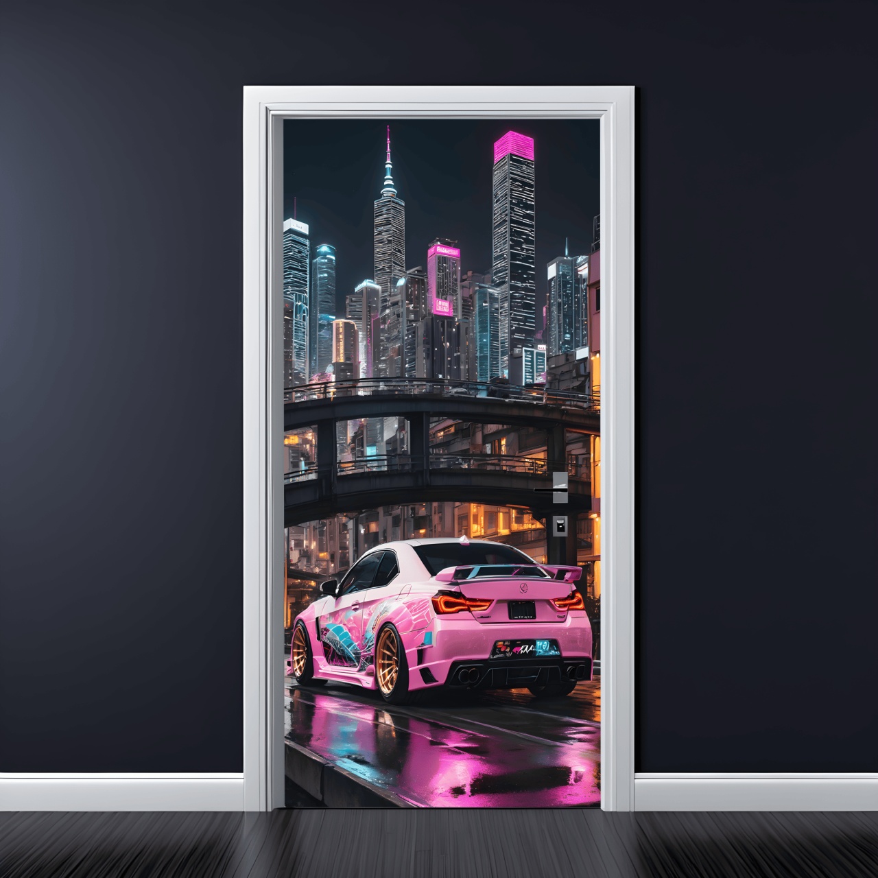 Folie imprimata color pentru decor Usa dimensiune 200 x 90cm model: AVX-DR05