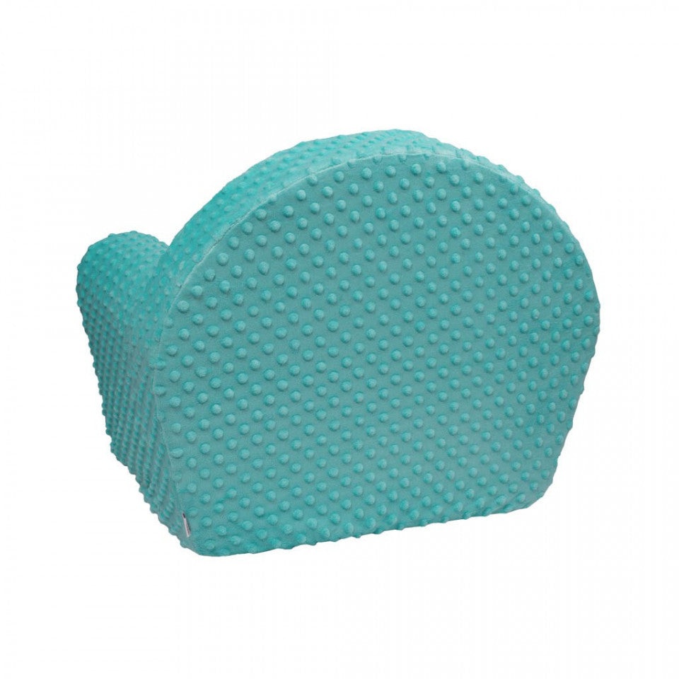 Fotoliu din burete pentru copii, cu imprimeu vulpe, New Baby, verde mint - 2 | YEO