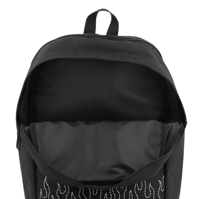 Ghiozdan cu Model Flacari, Catarama Cauciuc, 32x17x43 cm, negru - 2 | YEO
