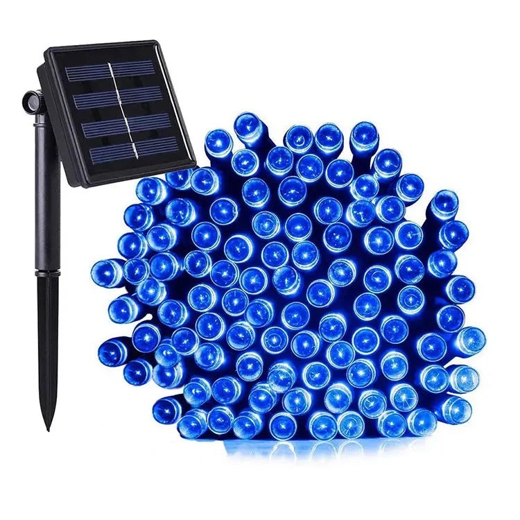 Instalatie Luminoasa Solara, 22m, 200 LED-uri, cu Telecomanda, Alb Cald/Rece, Albastru sau RGB - 2 | YEO