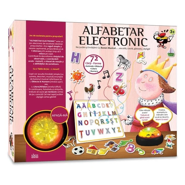 Joc de societate „Alfabetar Electronic”, varsta 3+ ani, multicolor