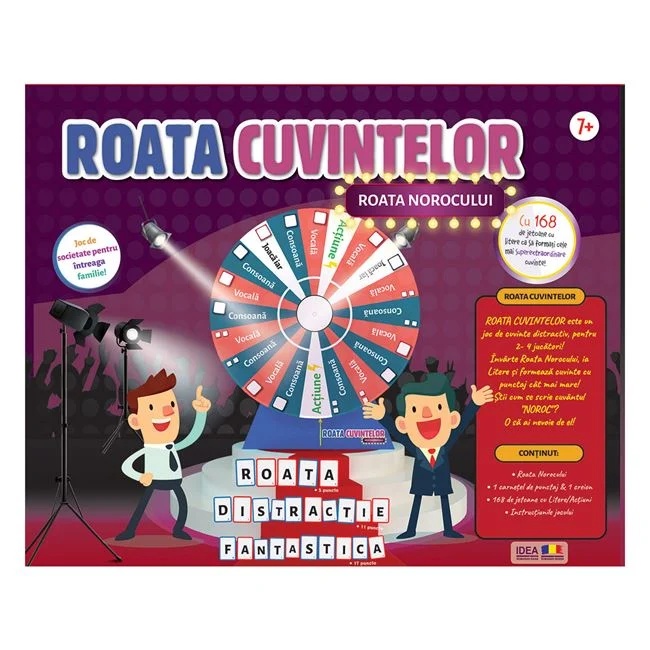 Joc de societate „Roata Cuvintelor”, pentru 2-4 jucatori, varsta 7+ ani, 30x6x30cm, multicolor - 1 | YEO