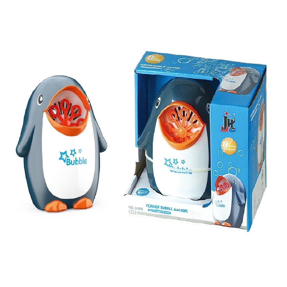 Jucarie pentru baloane de sapun, electric, in forma de pinguin, pentru copii 3 ani+, plastic, multicolor - 2 | YEO