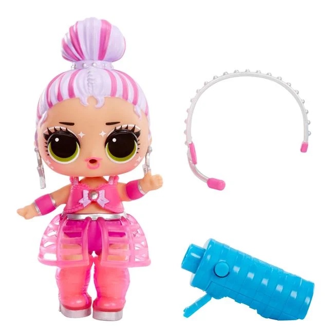 LOL Surprice Neon Pop Stars papusa Tots, varsta 4+ ani, 10x10cm, roz - 1 | YEO