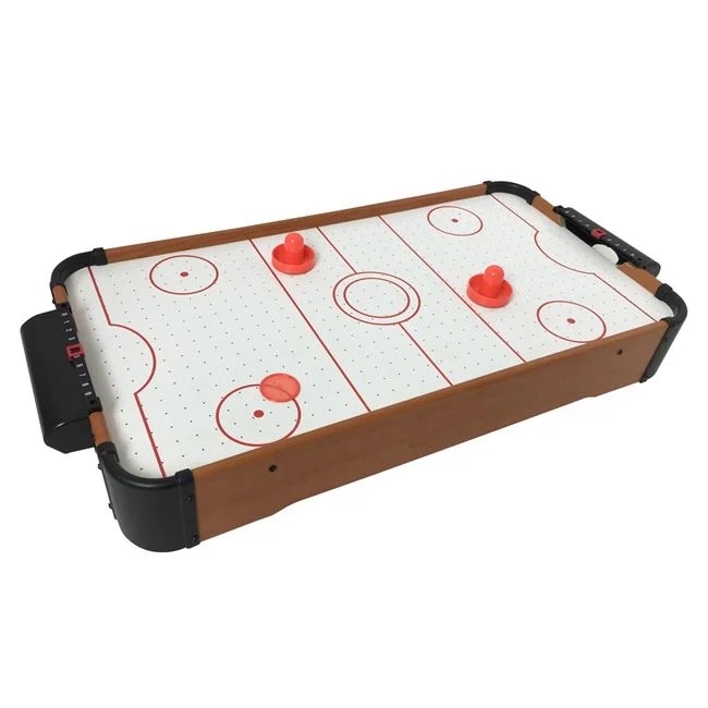 Masa air hockey, cu 2 pucuri si 2 discuri, varsta 3+ ani, 51x31x10cm, alb