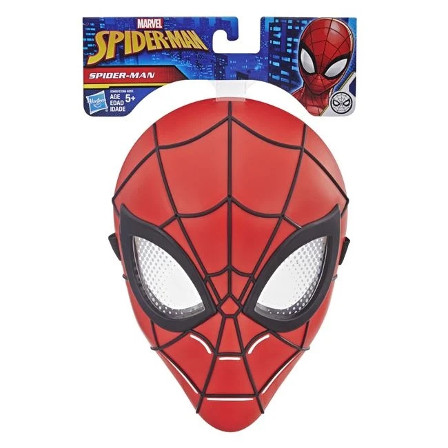 Masca Spiderman, cu banda elastica larga, 20x9x29cm, rosu