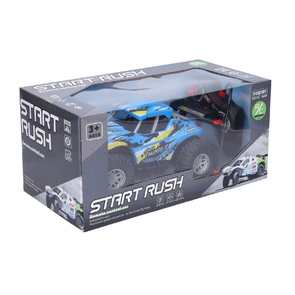 Masinuta cu telecomanda, Off-Road, Scara 1:16, pentru copii 3 ani+, 21.5x14x9cm, portocaliu/albastru - 3 | YEO