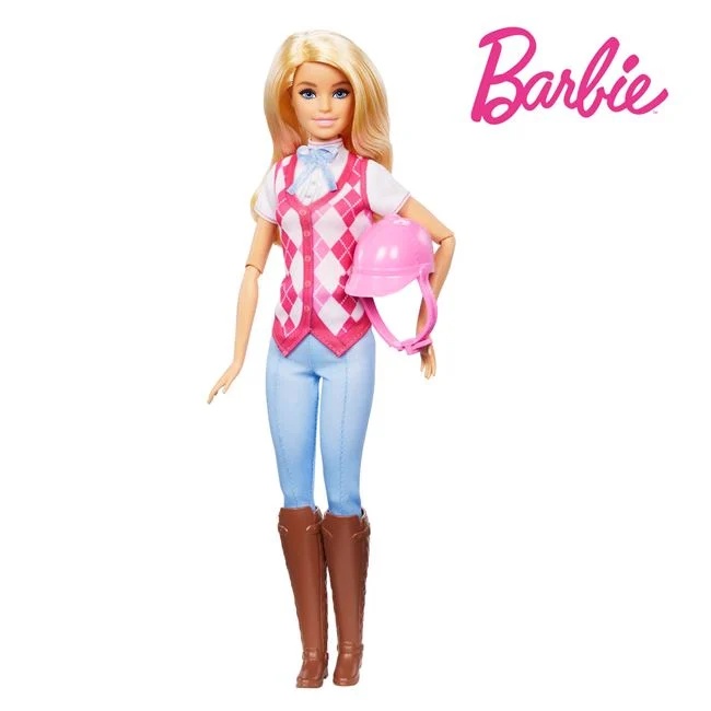 Papusa Barbie echitatie, varsta 3+ ani, 13.5x5.5x32.5cm, multicolor