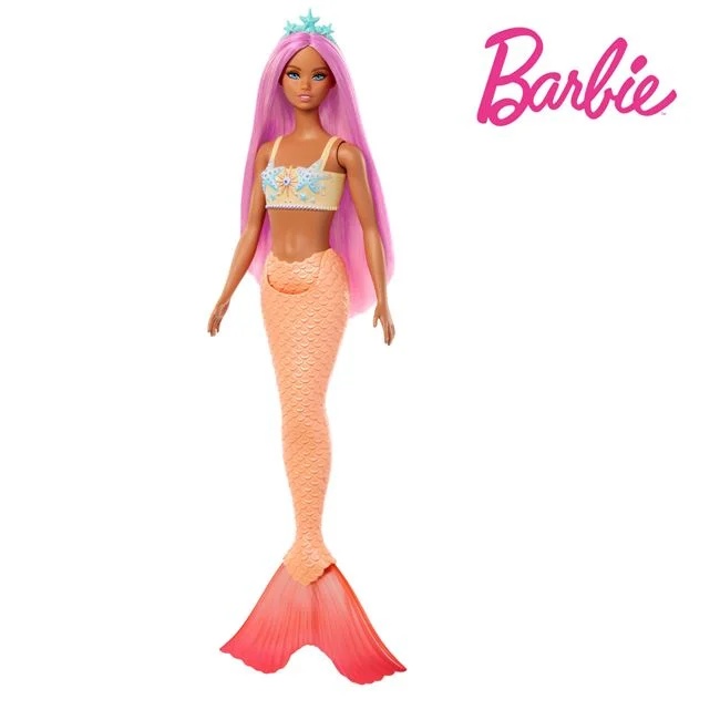 Papusa Barbie sirena, varsta 3+ ani, inaltime 32cm, multicolor - 1 | YEO