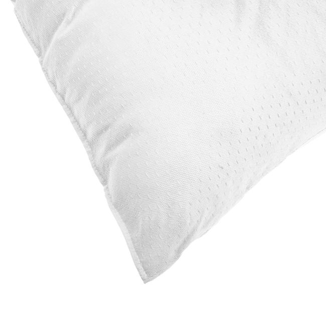 Perna pentru dormit, anatomica si antibacteriana, cu fulgi de latex, 70x50 cm, alb - 2 | YEO