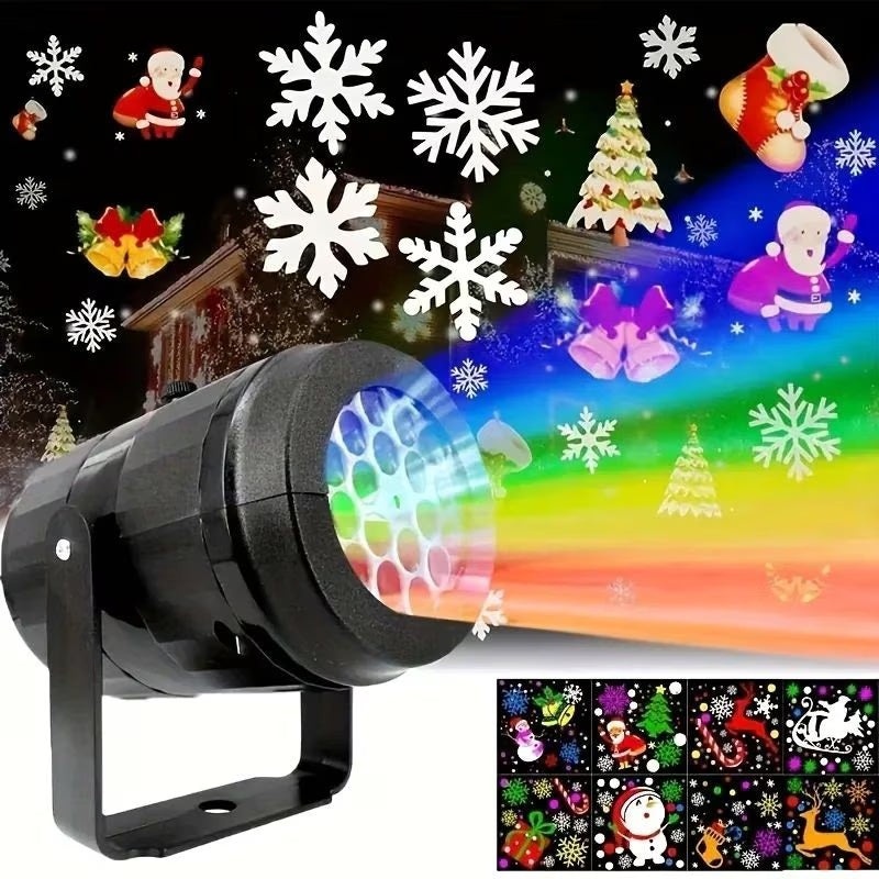 Proiector laser LED pentru Craciun, pentru exterior sau interior, 16 modele - 1 | YEO