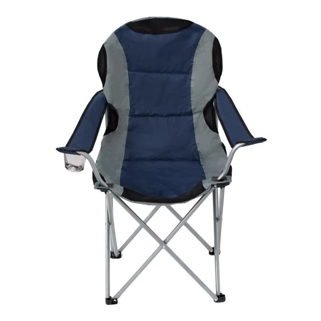 Scaun Pliabil pentru Camping, cu Husa, 59x59x105cm, Antracit Albastru - 1 | YEO