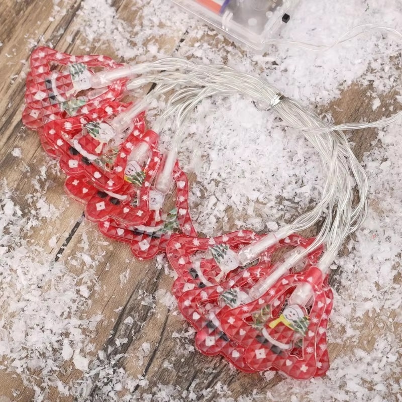 Set 3 Instalatii Luminoase de Craciun cu Clopotei, 4x2m, 4x10 LED-uri, Multicolor - 1 | YEO