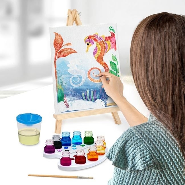 Set Atelier de Pictură cu Acuarele si Șevalet, 7ani+, 38.5x7.5x28.5 cm - 2 | YEO