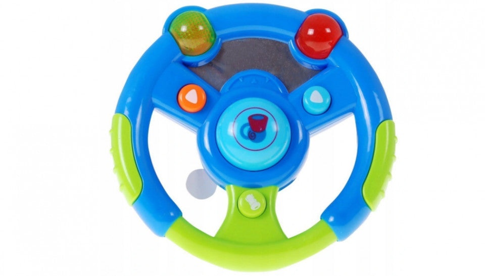 Set de jucarii pentru copii, cu activitati, cheie, volan, telefon, telecomanda, cu sunete - 2 | YEO