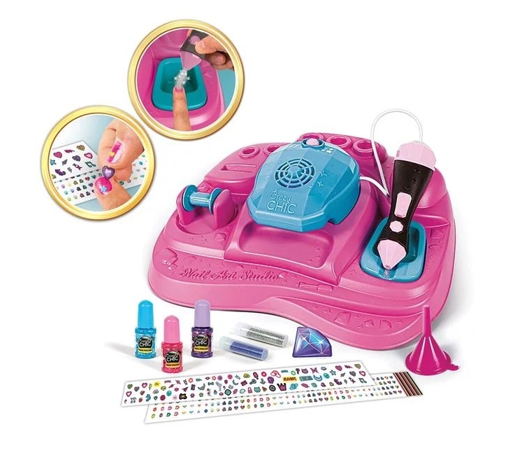 Set Manichiura pentru fetite, 10 accesorii, 6ani+, roz - 2 | YEO