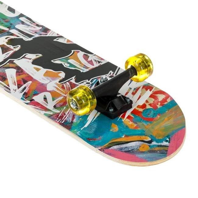 Skate Board din aluminiu, model graffiti, 71x20cm, multicolor - 1 | YEO