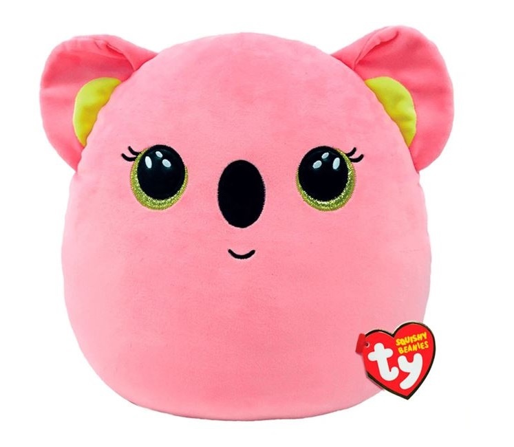 Squishy Beanies Koala, de Pluș, poliester, 25 cm, roz
