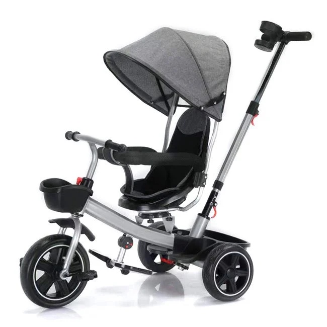 Tricicleta 3in1 cu scaun rotativ, varsta 1-6 ani, greutate maxima 50kg, 78x38x87cm, negru