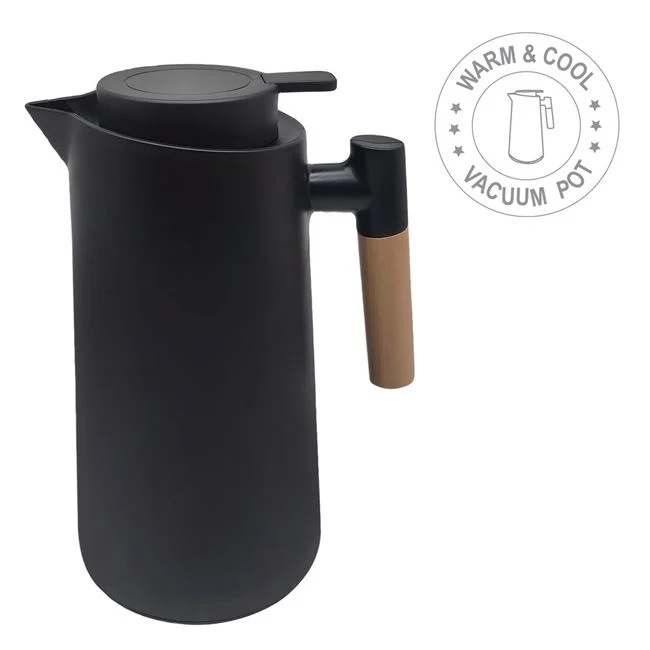Ulcior termos, din sticla si plastic, pentru bauturi calde sau reci, capacitate 950ml, negru - 3 | YEO