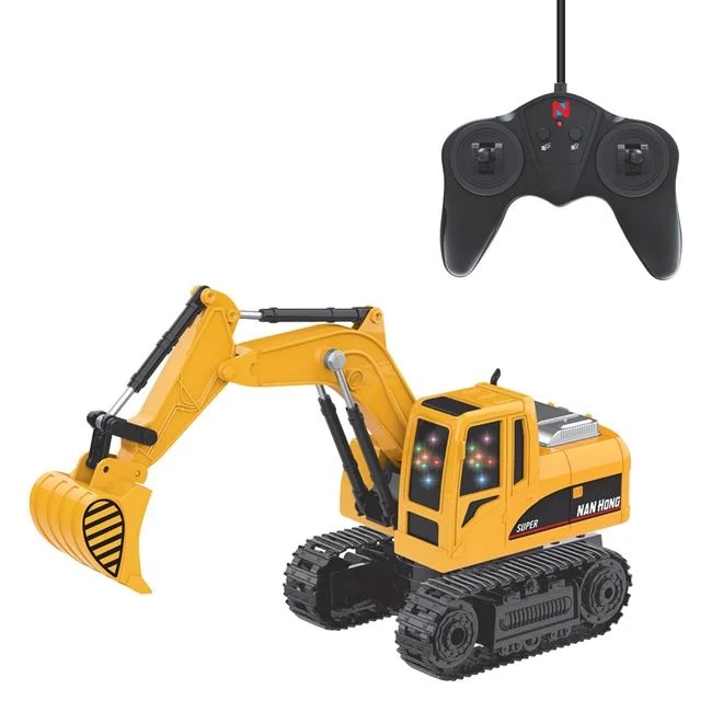 Vehicul e santier cu telecomanda, timp de functionare 30 minute, 40.5x11x30cm, galben-negru - 1 | YEO