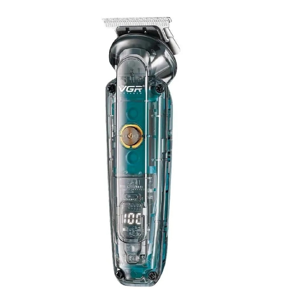 Aparat de tuns 2 in 1, VGR V-949, Fara Fir, 3W, Baterie 1200mAh, 4 Distantiere, Gri Transparent - 3 | YEO