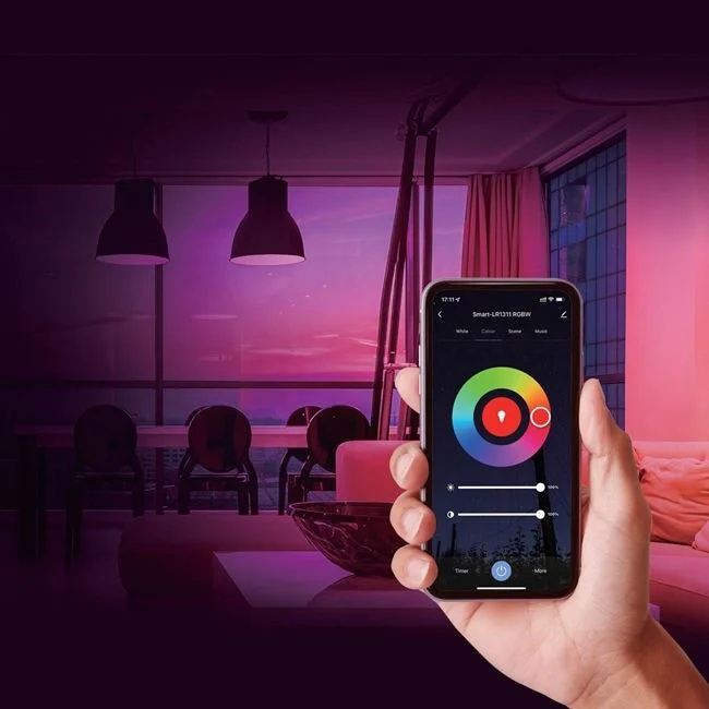 Banda led, autocolanta smart strip, prin wifi, 6W, lungime 1m, multicolor - 3 | YEO