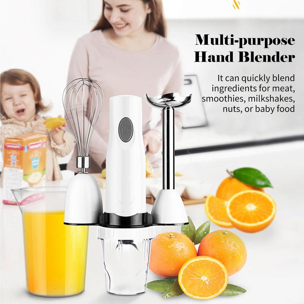 Blender vertical 3 in 1, 150W, Inox si plastic, Q-B1, alb-argintiu - 1 | YEO