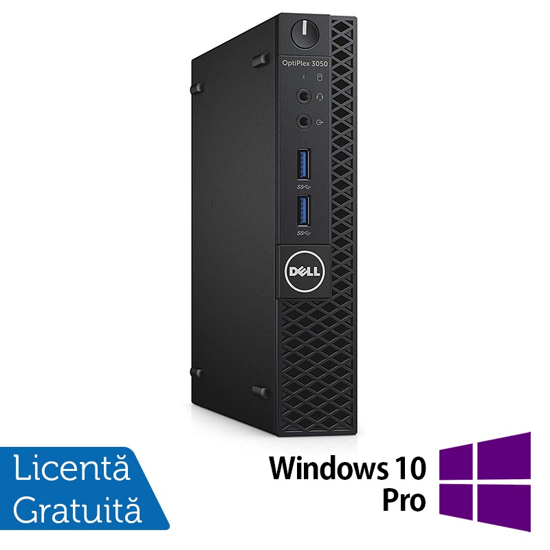 Calculator Refurbished DELL Optiplex 3050 MiniPC Intel Core i5-6500T 2.50GHz 8GB DDR4 256GB SSD + Windows 10 Pro