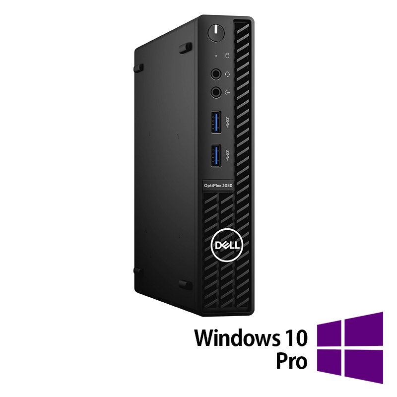 Calculator Refurbished DELL OptiPlex 3080 MiniPC Intel Core i5-10500 3.10 - 4.50GHz 16GB DDR4 256GB SSD + Windows 10 Pro