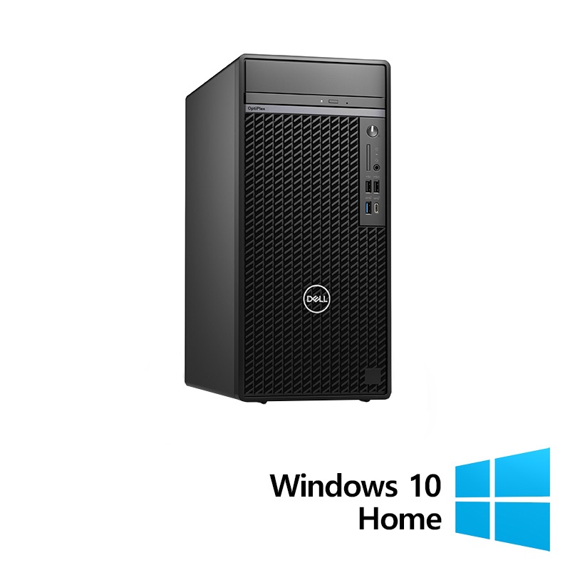 Calculator Refurbished DELL OptiPlex 7080 Tower Intel Core i5-10500 3.10 - 4.50GHz 8GB DDR4 256GB SSD + Windows 10 Home