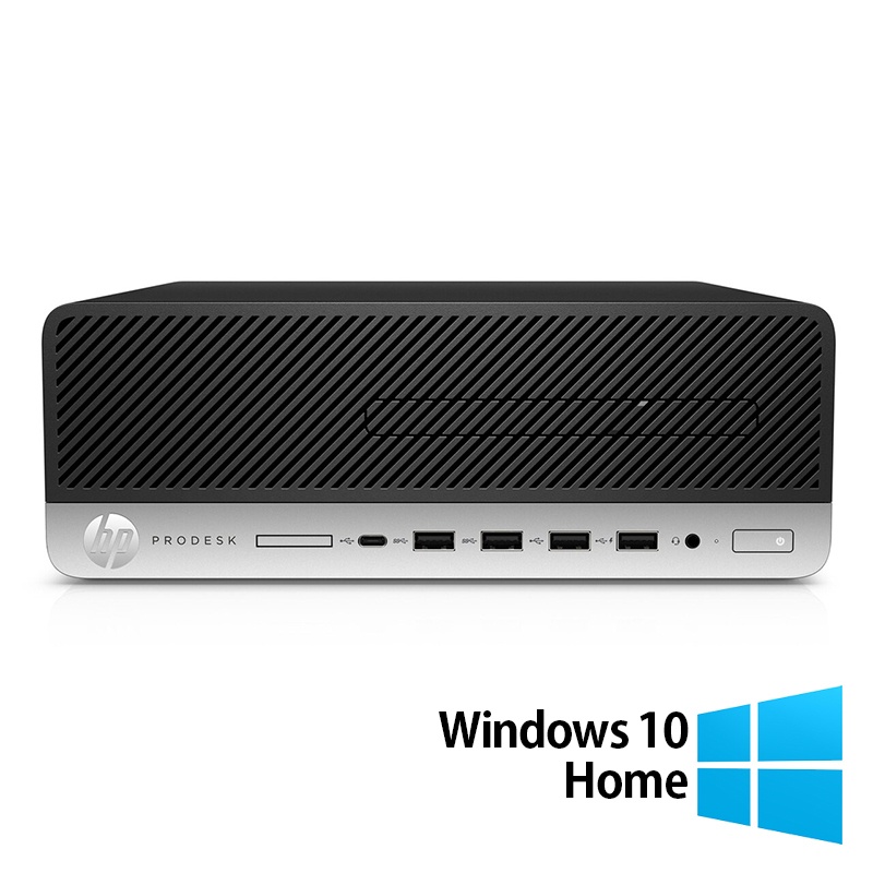 Calculator Refurbished HP ProDesk 600 G3 SFF Intel Core i3-6100 3.70GHz 8GB DDR4 256GB SSD DVD-ROM + Windows 10 Home