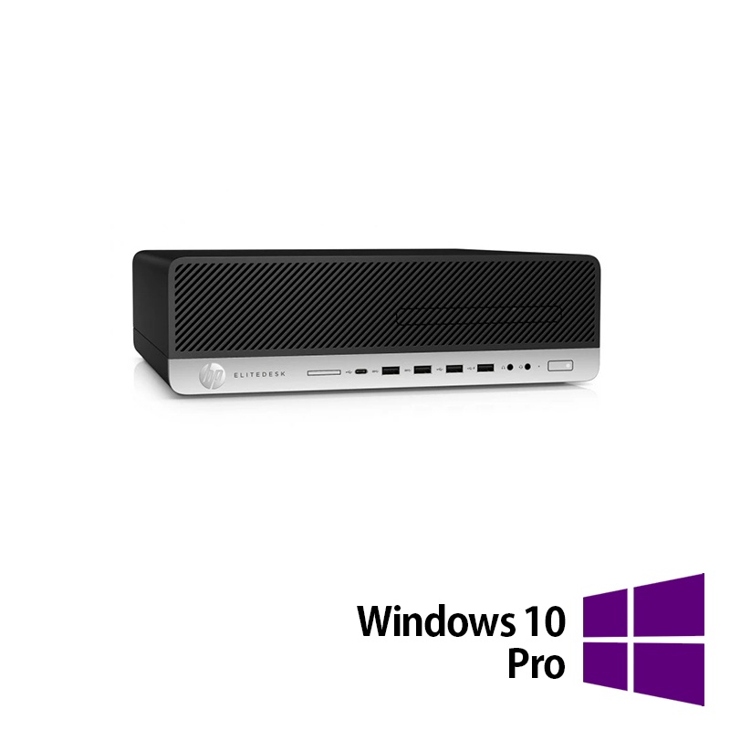 Calculator Refurbished HP ProDesk 800 G3 SFF Intel Core i5-7500 3.40-3.80GHz 8GB DDR4 256GB SSD + Windows 10 Pro