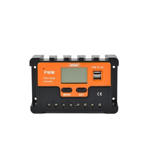 Controler de incarcare solara 40A 3 in 1, ecran LCD, Regulator inteligent cu port USB dublu - 1 | YEO