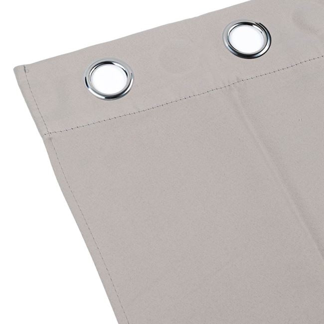 Draperie decorativa, tip blackout - nu lasa lumina sa treaca, cu inele, 140x260 cm ,crem - 2 | YEO