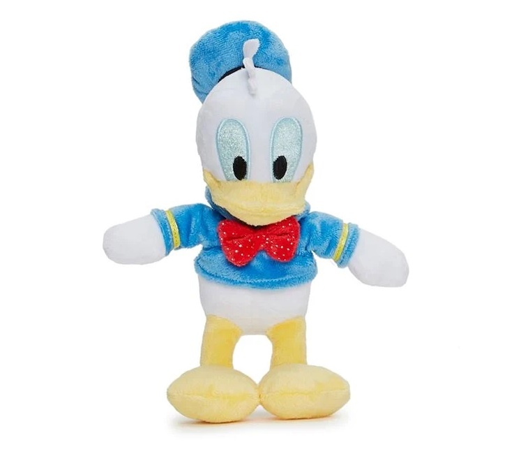 Figurină de Pluș Donald Duck, poliester, 20 cm, bleu/alb