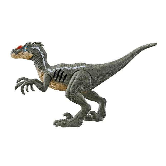 Figurina dinozaur Velociraptor Jurassic Attack, 20x5.5x19cm, verde