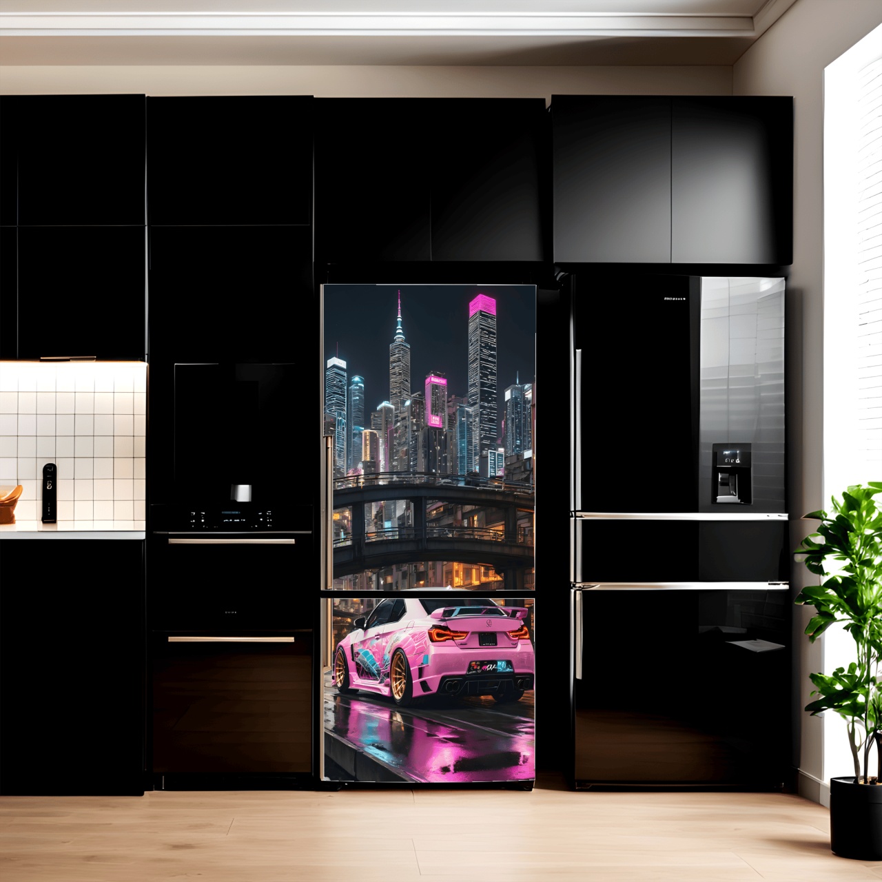 Folie imprimata color pentru decor Frigider dimensiune 200 x 90cm model: AVX-FR05