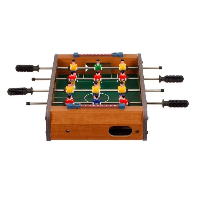 Fotbal de Masă din Lemn, 34x22x6.8 cm, Joc Interactiv pentru Copii - 3 | YEO
