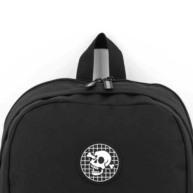 Ghiozdan cu Model Flacari, Catarama Cauciuc, 32x17x43 cm, negru - 3 | YEO