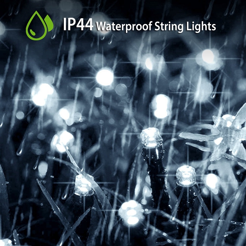 Instalatie Luminoasa Solara, IP44, de 30/50/100m Lungime, cu 150/250/500 LED-uri, Lumina Alba Rece - 3 | YEO